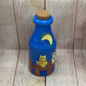 Hand Painted Piggy Bank Ceramic Hopes & Dreams Cat Pattern